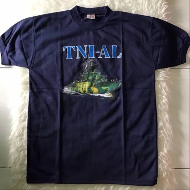 Kaos Target TNI AL biru dongker | Kaos TNI AL pria size dewasa | Kaos TNI AL | Kaos AL Biru dongker