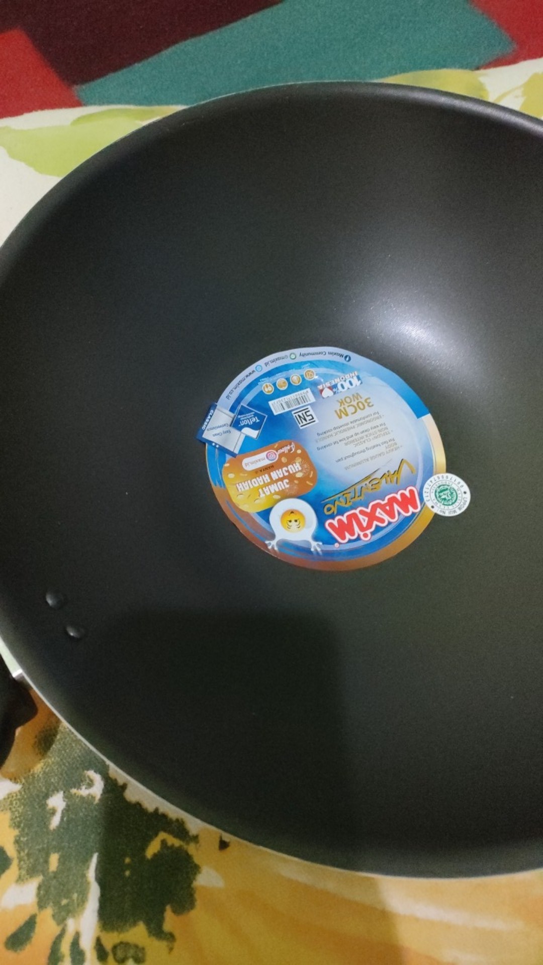 Maxim Valentino Wok Teflon 30 Cm Wajan Penggorengan