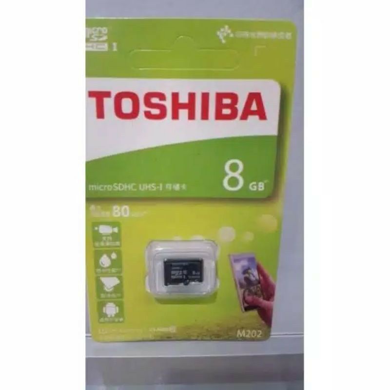 MMC MEMORY CARD/MICRO SD TOSHIBA 8GB ORIGINAL 99%