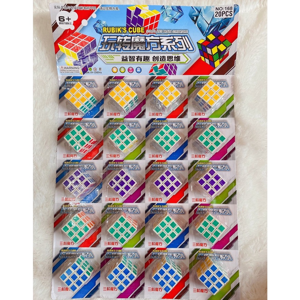 MAINAN RUBIK MINI  / RUBIK MAINAN / MAINAN ANAK RUBIK / Mainan Rubik Mini / Mainan Kreatifitas Anak 3x3cm