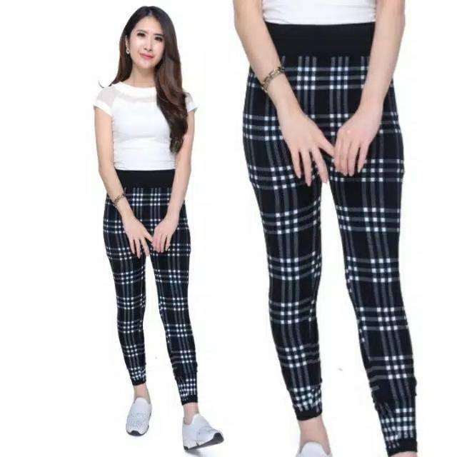 LEGGING MOTIF KOTAK / LEGGING KOTAK / LEGGING IMPORT MURAH / LEGGING TERBARU