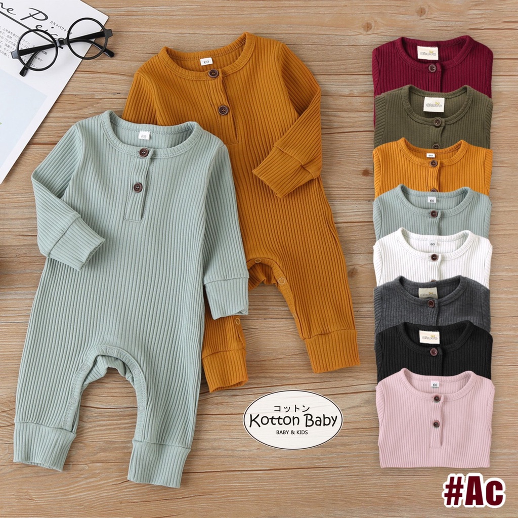 0-12bln JUMPER BASIC BAYI | JUMPSUIT ROMPER BAJU PAKAIAN ANAK catalog XMY AC