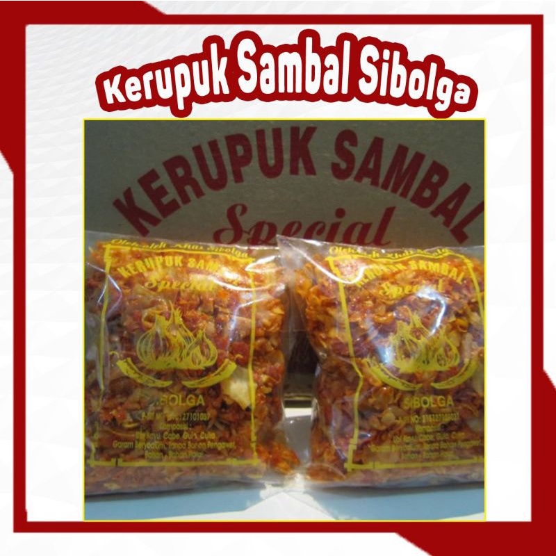 

Keripik Sambal Sibolga / Kerupuk Sambal Spesial Cap Bawang 500 Gr