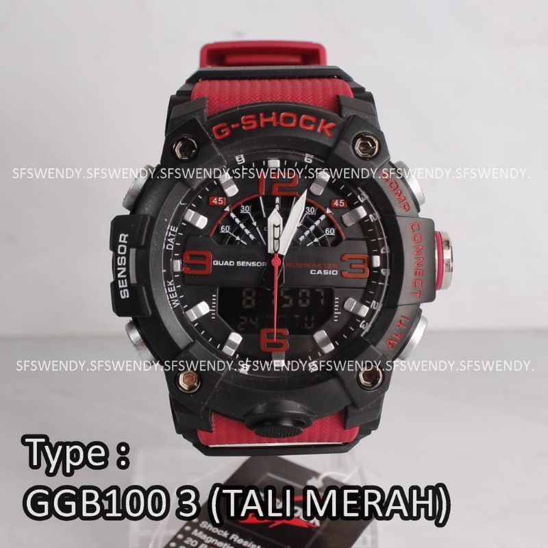 JAM TANGAN GGB100 CASIO GSHOCK TERLARIS JAM TANGAN PRIA DUALTIME ANTI AIR