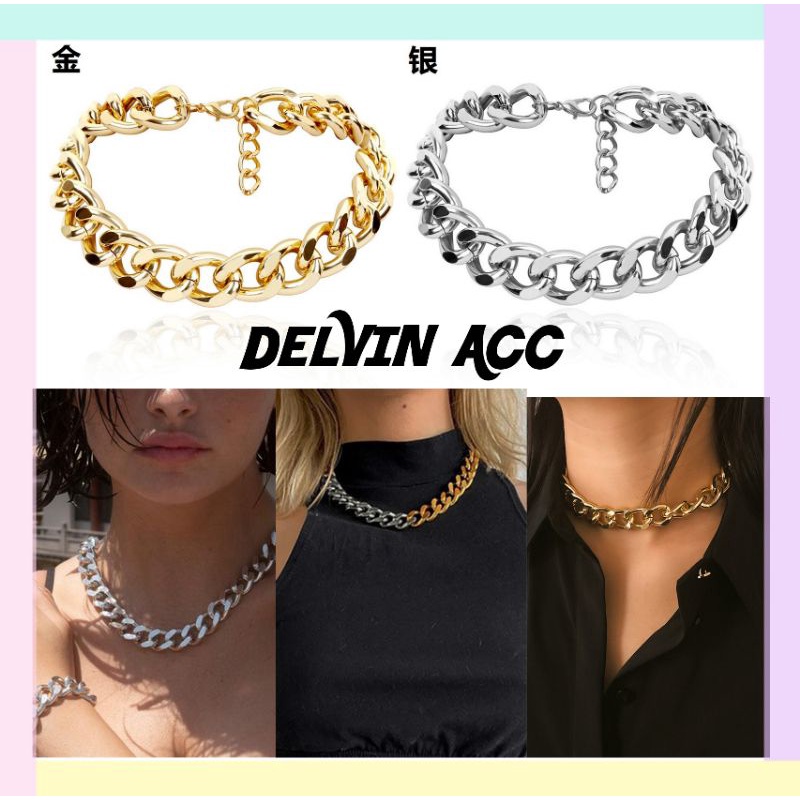 COD Kalung Rantai Wanita Korea Simple Trendy Choker Import Aksesoris