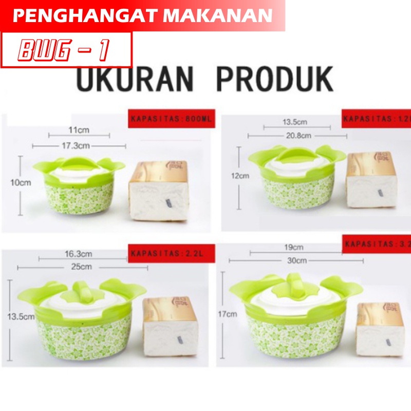 Tempat Penghangat Makanan Food Warmer set Food Warmer portable tempat Penyimpanan Makanan serbaguna - Unikdekorasi