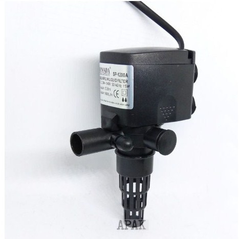ARMADA SP 1200A Pompa Air Celup Aquarium Mini Filter Mesin Air Kolam Ikan Hias Cupang Water Pump