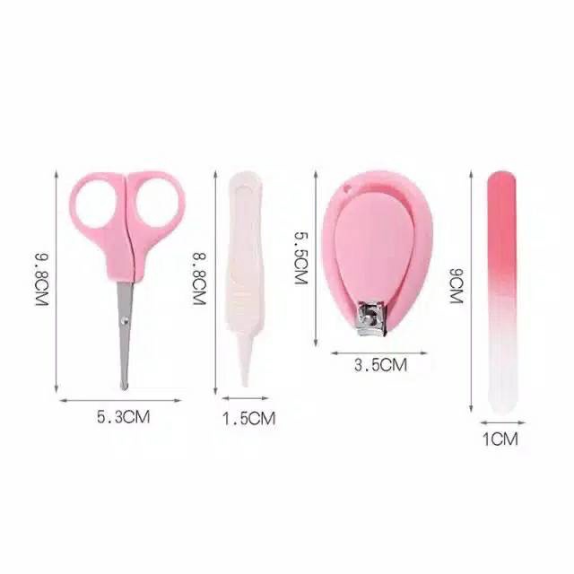 Gunting kuku bayi SET BABY CARE ISI 4 PCS / Baby nail clipper set/ C 57