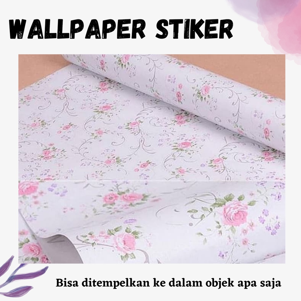 TERLARIS!! [3PCS 2KG] WALLPAPER ROLL / STICKER DINDING 45cm x 10meter RUANGAN