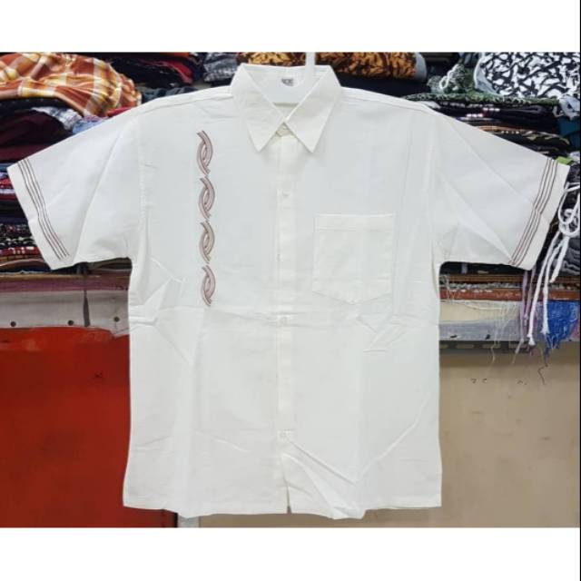 Hem pria import kain katun kanvas import. Bordir halus