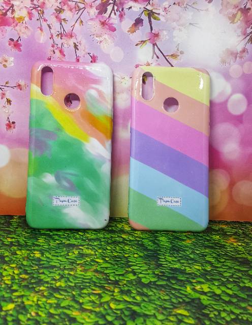 PR Softcase Pastel Rainbow Vivo Y95 Y50 Y19 V19 V17pro Y93 Y91 Y30