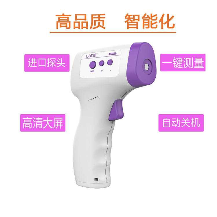 Thermogun Thermometer Tembak Infrared Non Contact LED Termometer Pengukur Suhu Tubuh Benda Ruangan