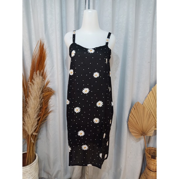 DASTER NARINI TANGGUNG TALI SATU ANEKA MOTIF-Daisy Black