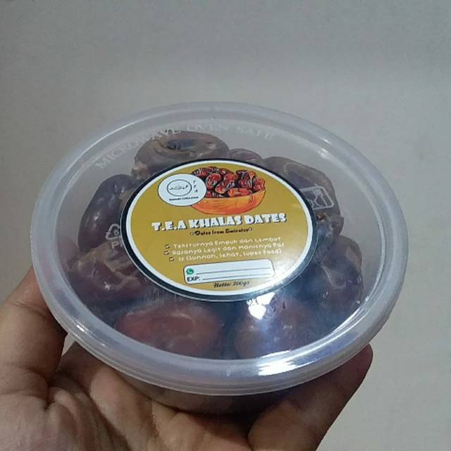 

*PROMO* T.E.A KHALAS DATES 200gr / T.E.A Kurma Khalas 200gr