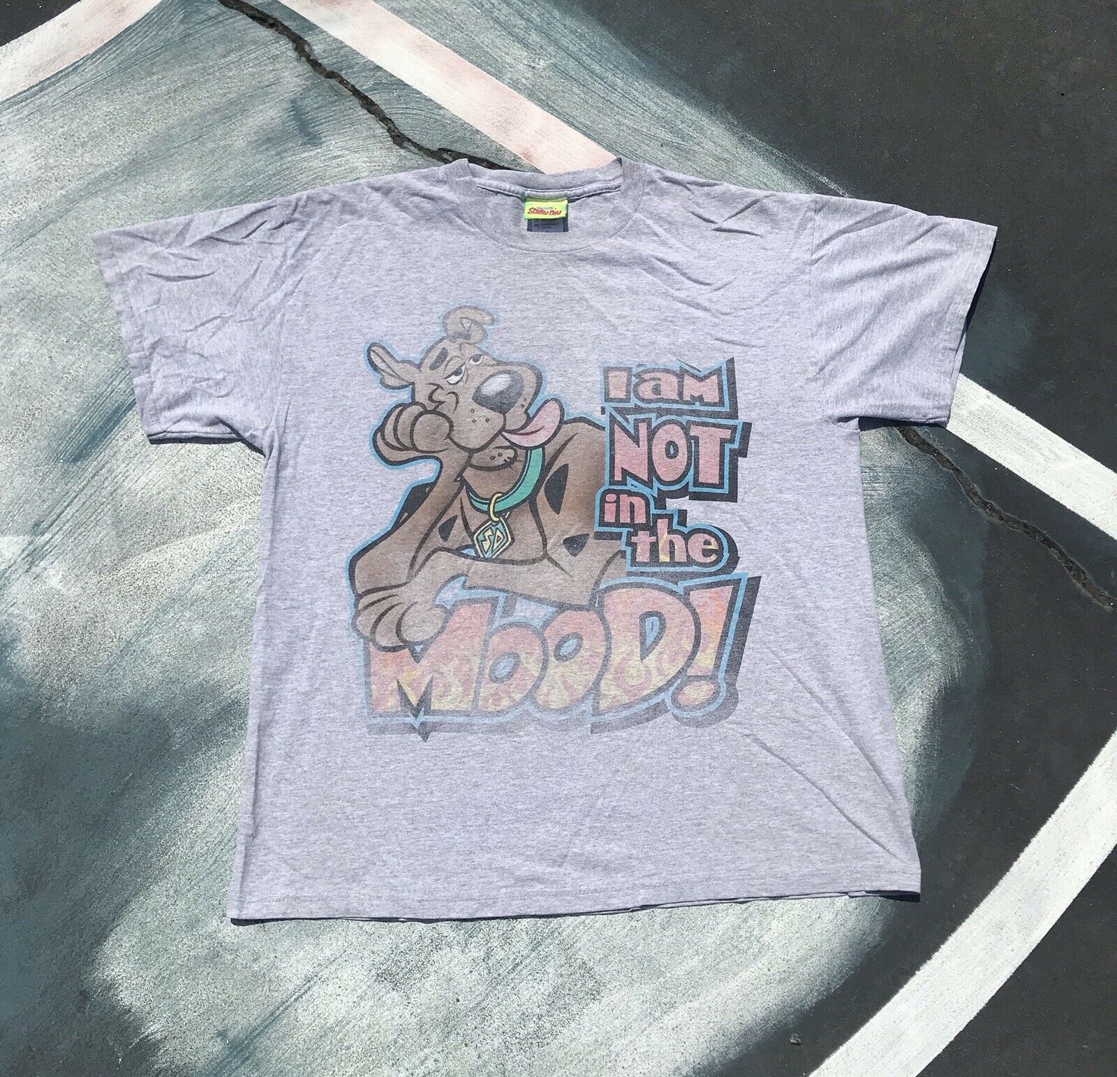 Kaos T-Shirt Vintage Scooby Doo I M Not In The Mood Gambar