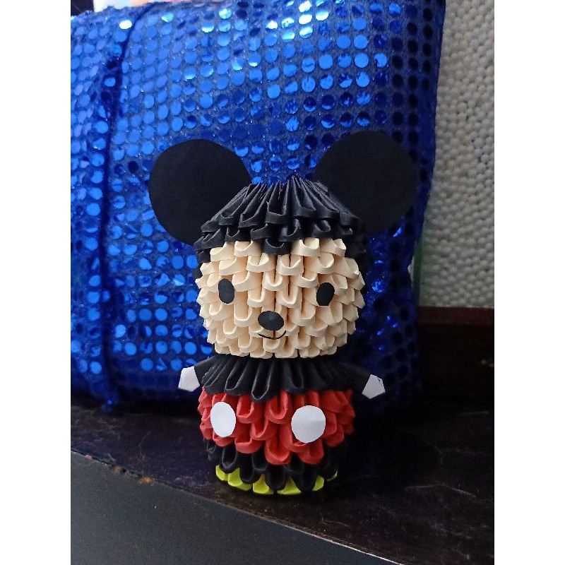 

bucket origami 3d Mickey mouse