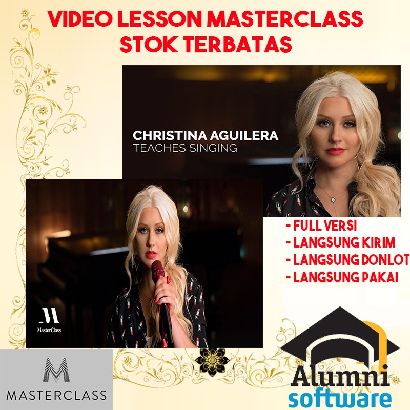 MasterClass Christina Aguilera - Singing VIDEO LIMITED EDITION