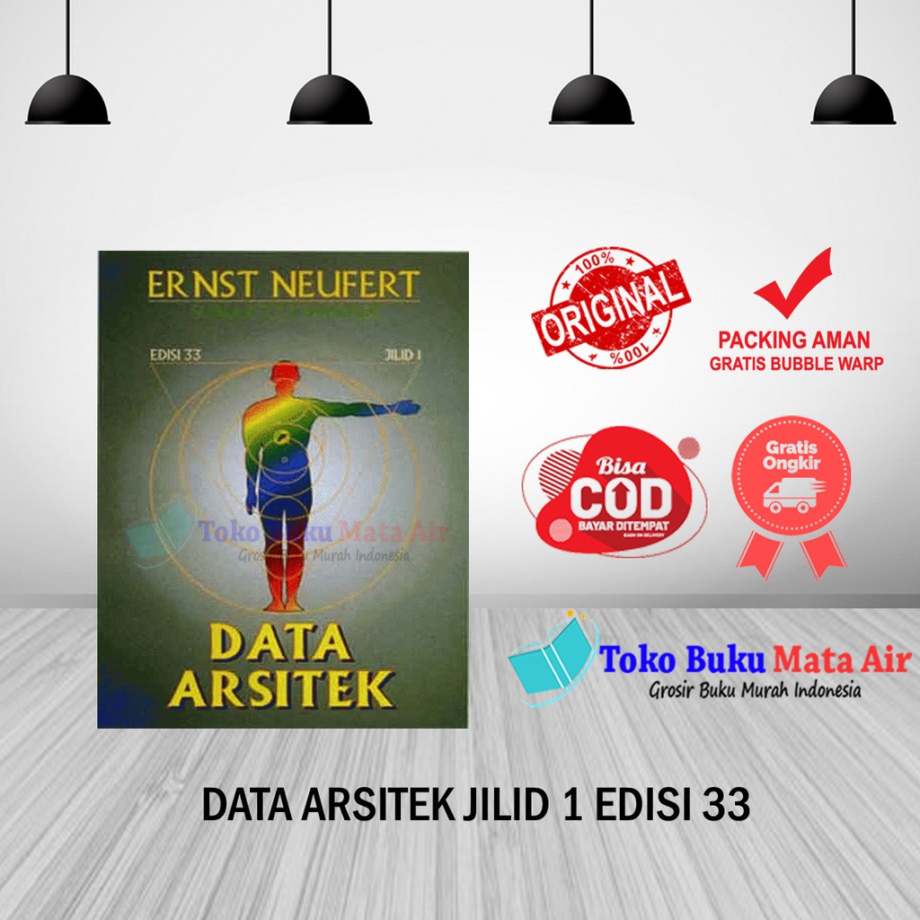 BEST SELLER ORIGINAL DATA ARSITEK JILID 1 EDISI 33 - ERNST ERLANGGA