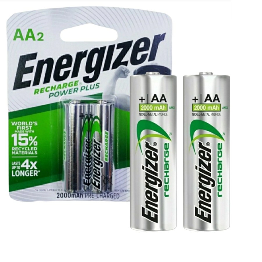 Baterai Energizer AA Rechargeable Battery 2000mAh isi 2pcs