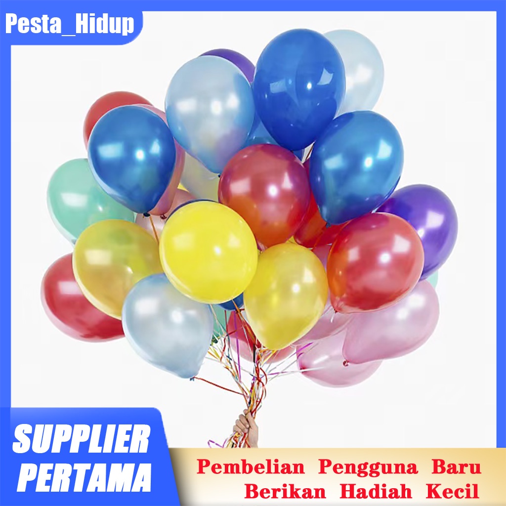 Balon Pearlescent  Balon Lateks 10 Inch Pearlescent Pernikahan Dekorasi Pesta Dekorasi Balon Metalik