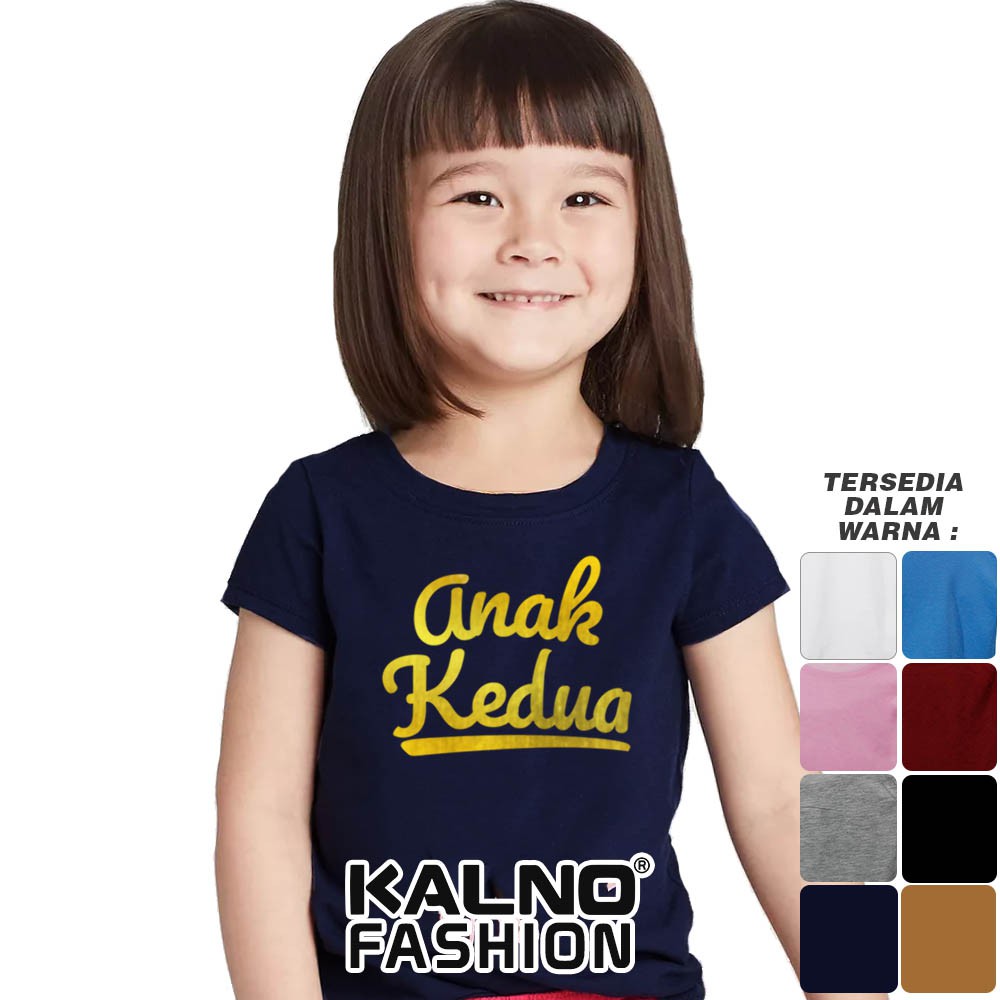 Baju Anak Print anak kedua 307 - Anak Anak Umur 1 -  7 Tahun Ukuran S M L XL Bahan Katun polyester