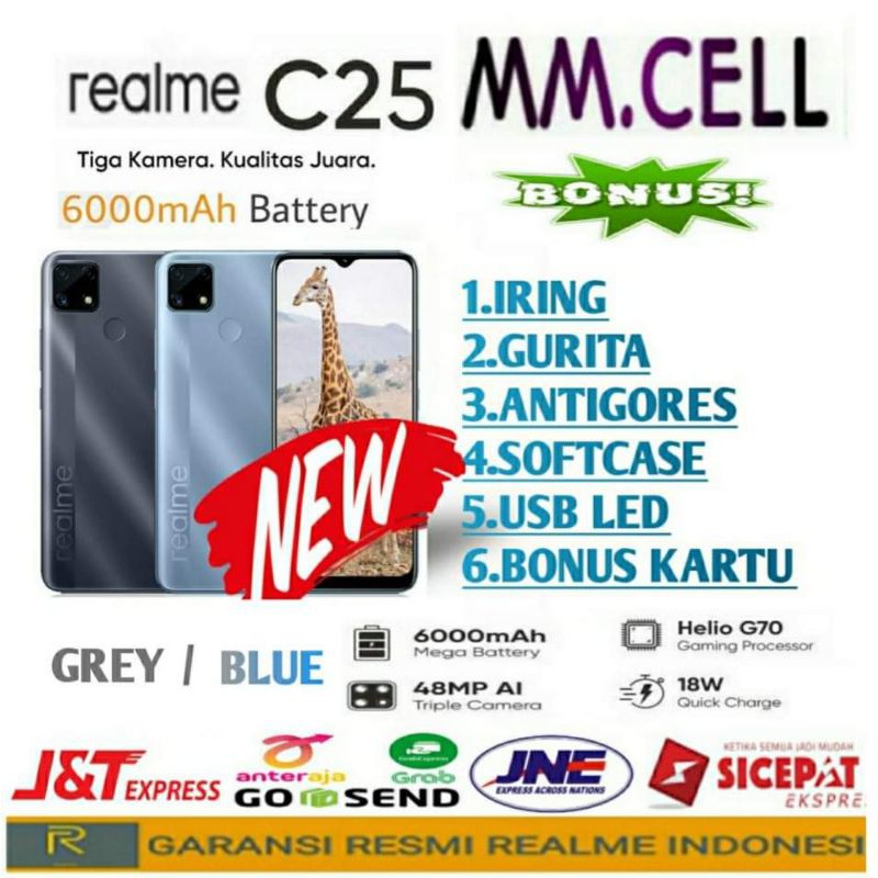 REALME C25 RAM  4/64 GB GARANSI RESMI REALME INDONESIA