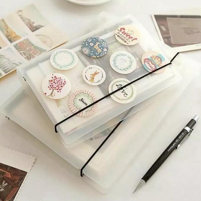 

Binder Transparan Ukuran A6 - 6 Ring