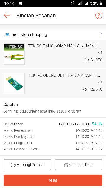 Tekiro Tang Kombinasi 8in Japan Standart