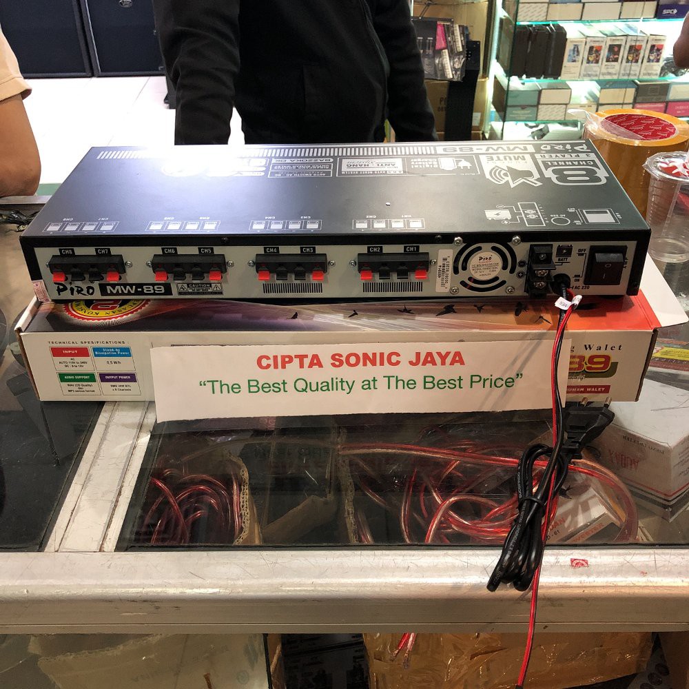 mesin amplifier ampli walet PIRO MW89 MW 89 original