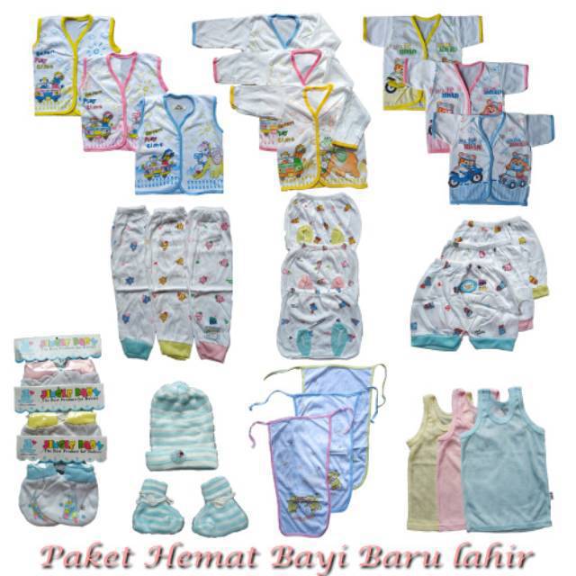 Baju Bayi Newborn Paket Hemat Perlengkapan Bayi Baru Lahir 29pcs 