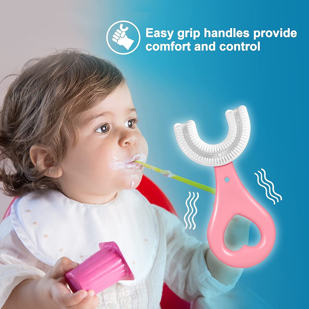 SIKAT GIGI ANAK BENTUK U SILIKON  BPA FREE TRAINING TOOTHBRUSH BABY BAHAN LEMBUT type U 360° sikat gigi SIKAT GIGI BAYI ANAK 360° SIKAT GIGI ANAK BENTUK U 2-12TAHUN SIKAT GIGI BAYI BENTUK U SILIKON Sikat Gigi Anak Bentuk U Shape Anak Utooth