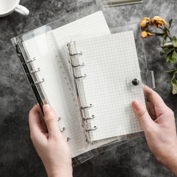 

A5, 6 Ring Soft Cover Binder Plastic Transparent Terlaris