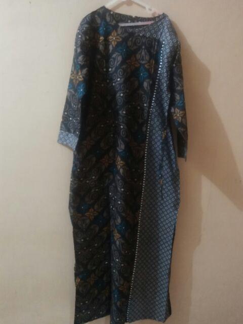 Gamis Batik Size M L Xl Xxl 3l Ada Ukuran Jumbo Rfs086