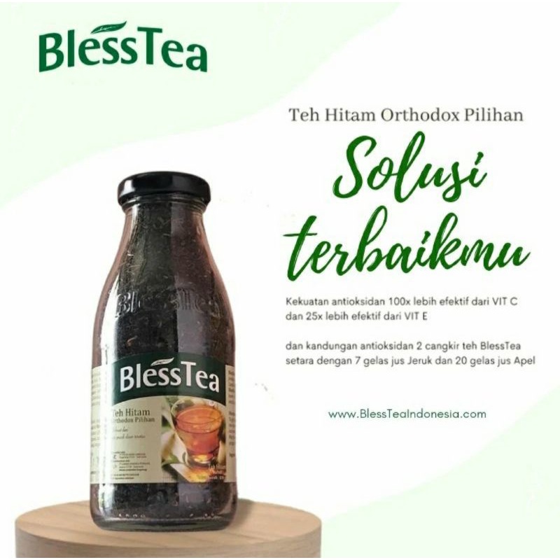 Teh Hitam Blesstea Original botol isi 110gr