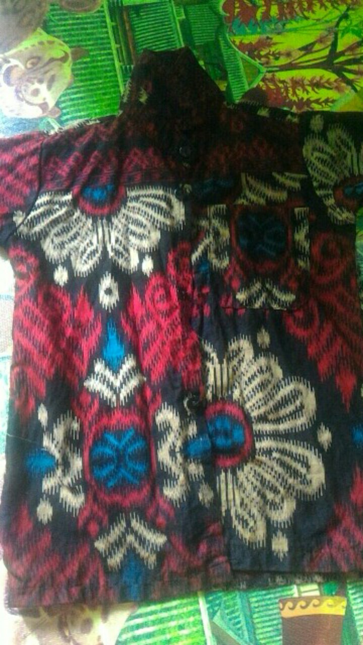 Couple Batik Ayah Anak Motif Kecubung Size Anak Terlengkap