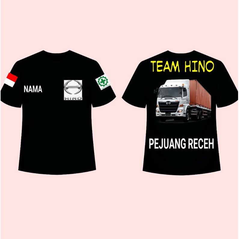 KAOS TRUK HINO 500~ T SHIRT GAMBAR TRUK HINO CUSTOM