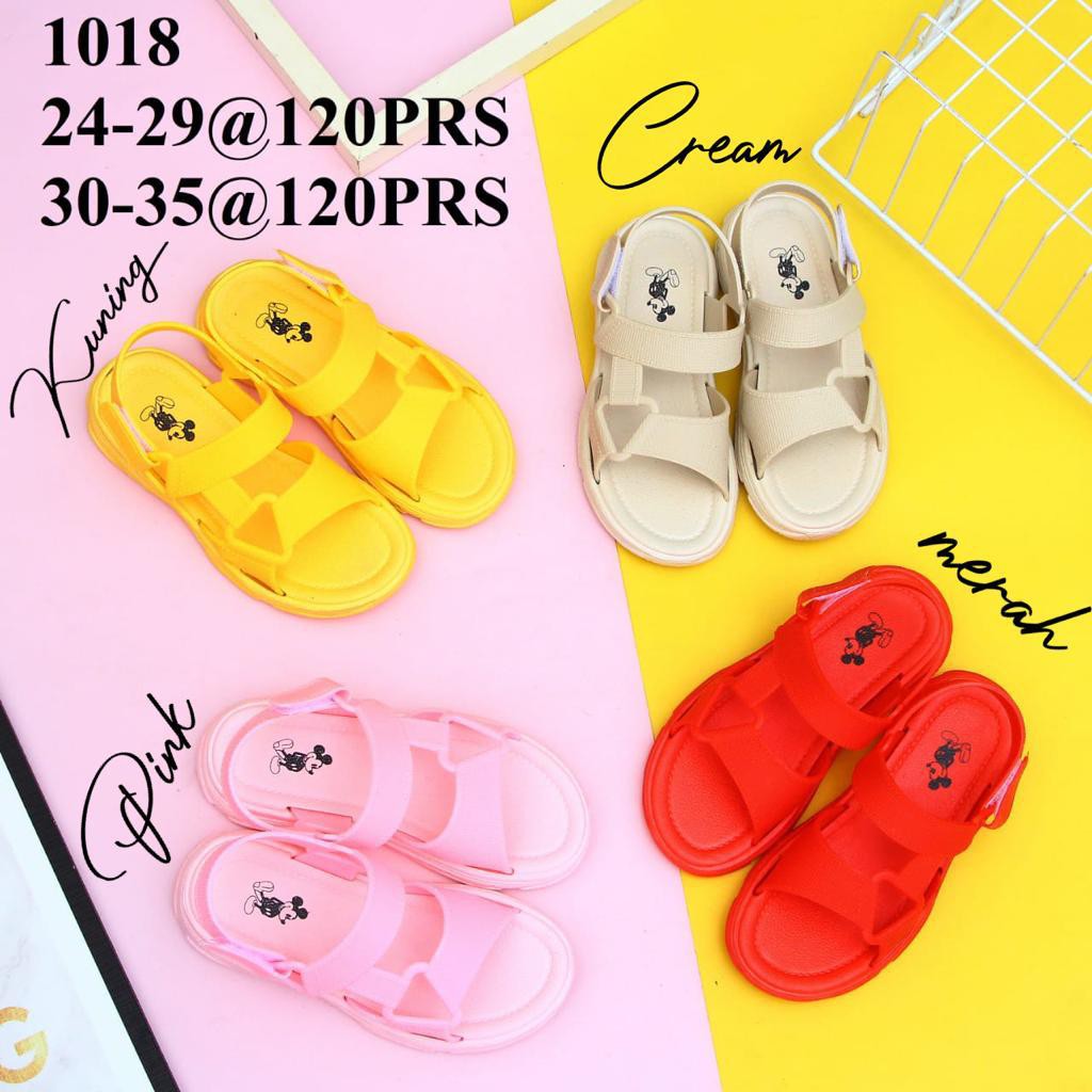 NEW GG Sandal Anak Tali 1018 Gambar Mickey Shopee Indonesia