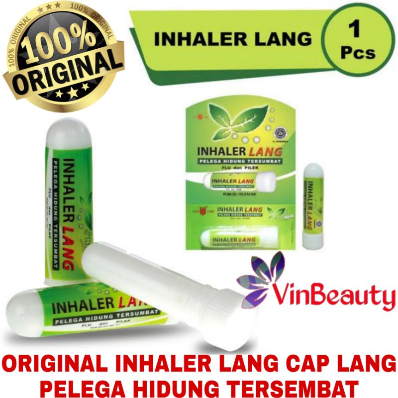 ORIGINAL INHALER LANG CAP LANG PELEGA HIDUNG / STICK INHALER CAPLANG 1 PC