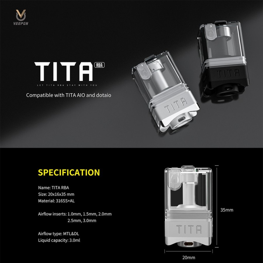 TITA RBA POD KIT COMPATIBLE DOTAIO - AUTHENTIC