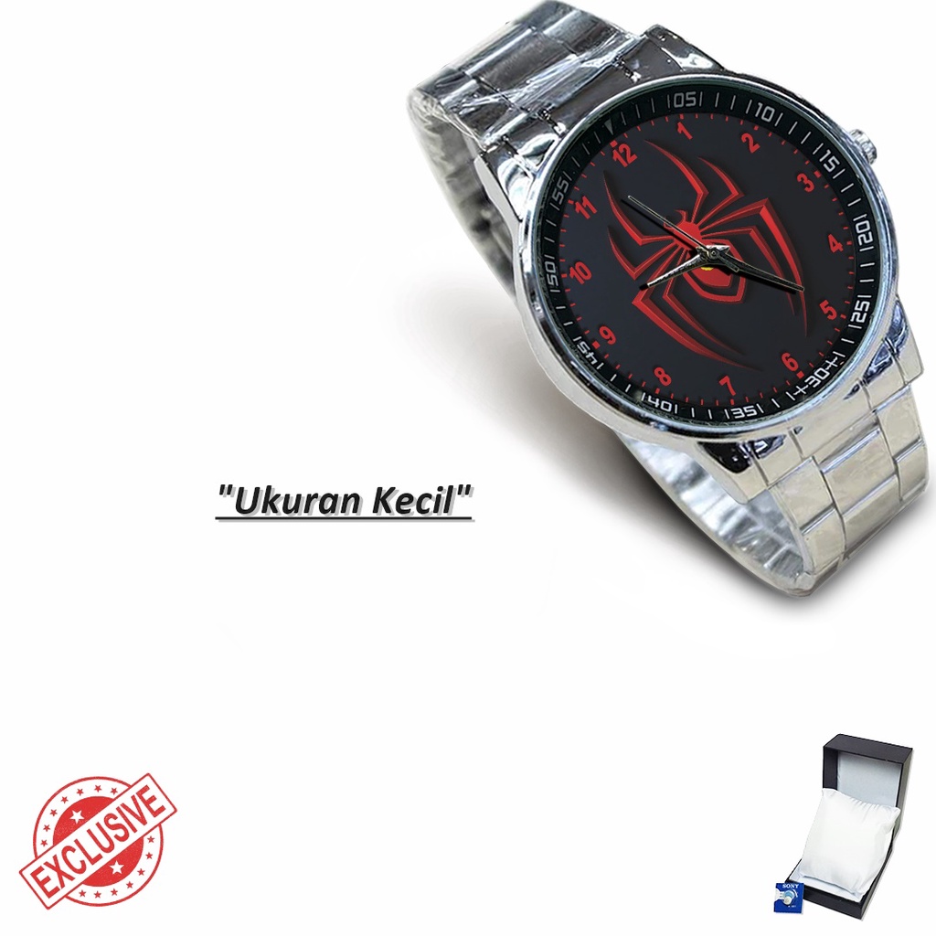 (Exclusive) Jam Tangan SPIDER-MAN Motif 1 Rante Couple / Satuan