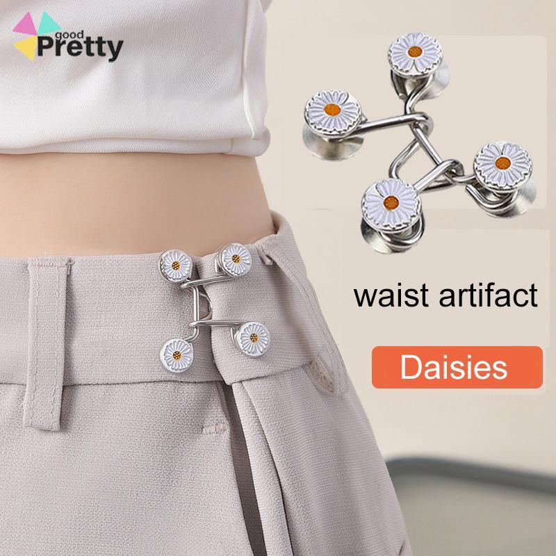 Kuku Gratis Pinggang Dilepas Penutup Tombol Jeans Penyesuaian Tombol Logam - PD