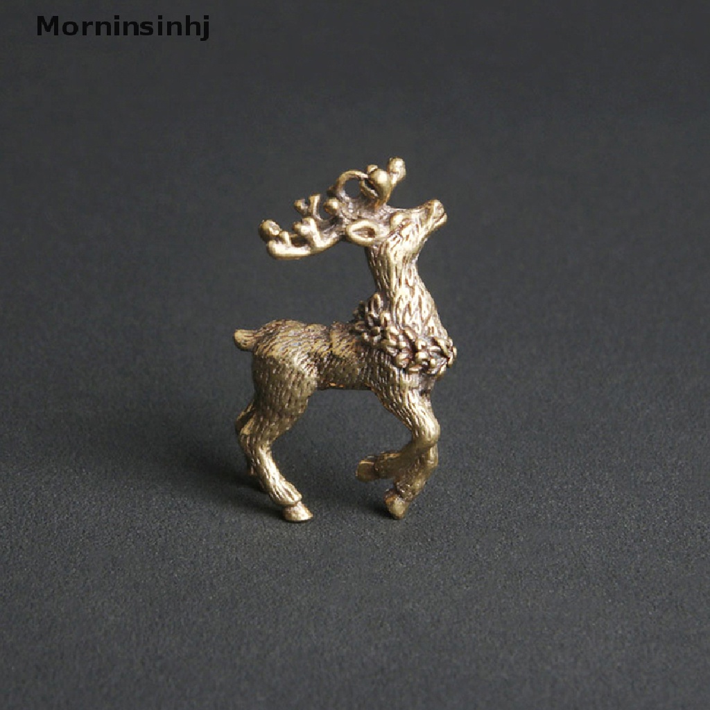 1 Pc Ornamen Miniatur Patung Rusa Bahan Tembaga Kuningan Untuk Dekorasi Meja