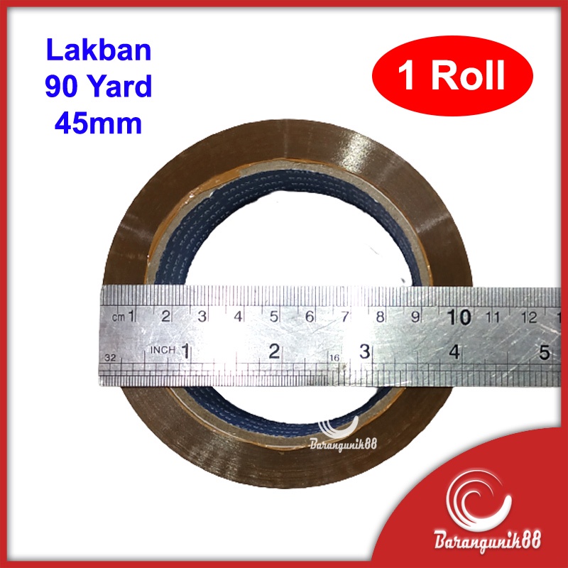 [90 Yard] Lakban 45mm Bening Putih Coklat Selotip Perekat OPP Packing Lem Daily Tape