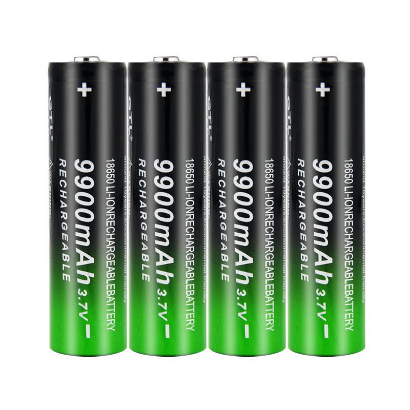 GTF 18650 9900mAh 2/4/8pcs pengisi daya baterai 4 slot 3.7V 18650