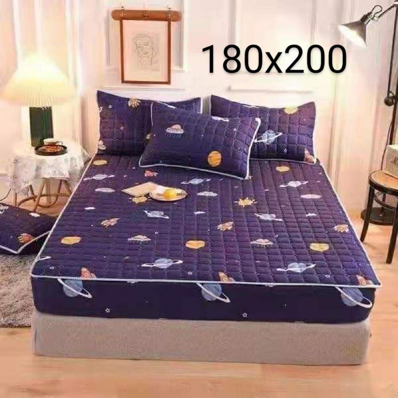 Sprei Waterproof / Sprei Protector bermotif / Sprei anti air ukuran 180x200CM SPREI WATERPROOF-PLANET