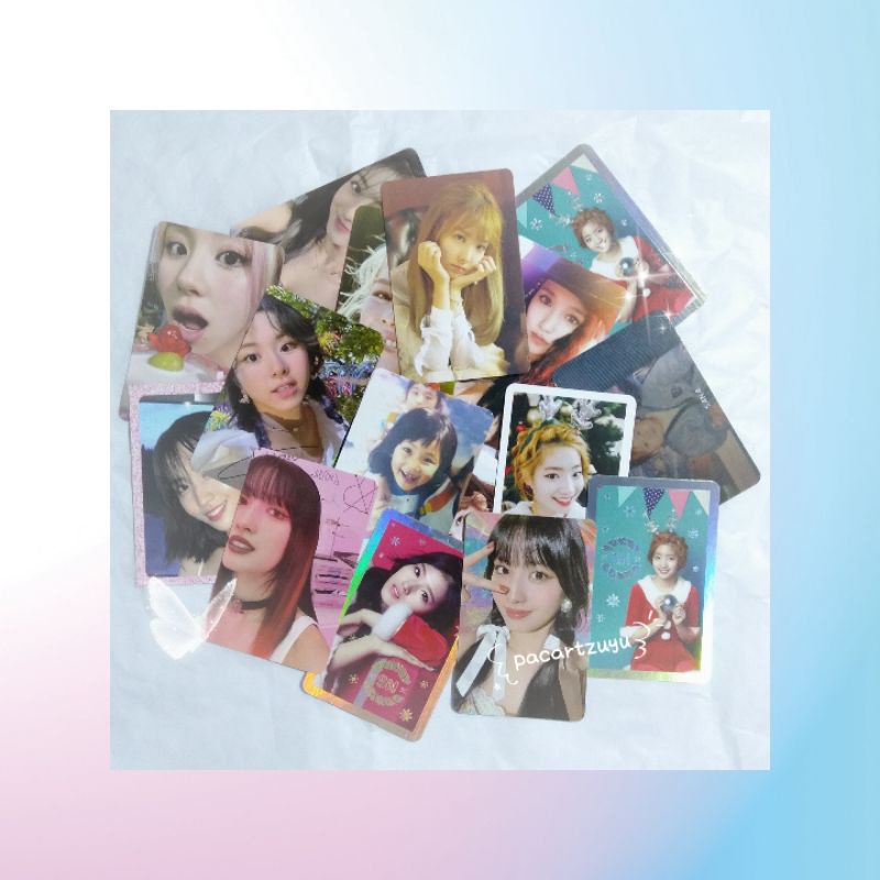 TWICE PHOTOCARD NAYEON JEONGYEON MOMO SANA JIHYO DAHYUN CHAEYOUNG TCL 1 TT XMASS GLITTER