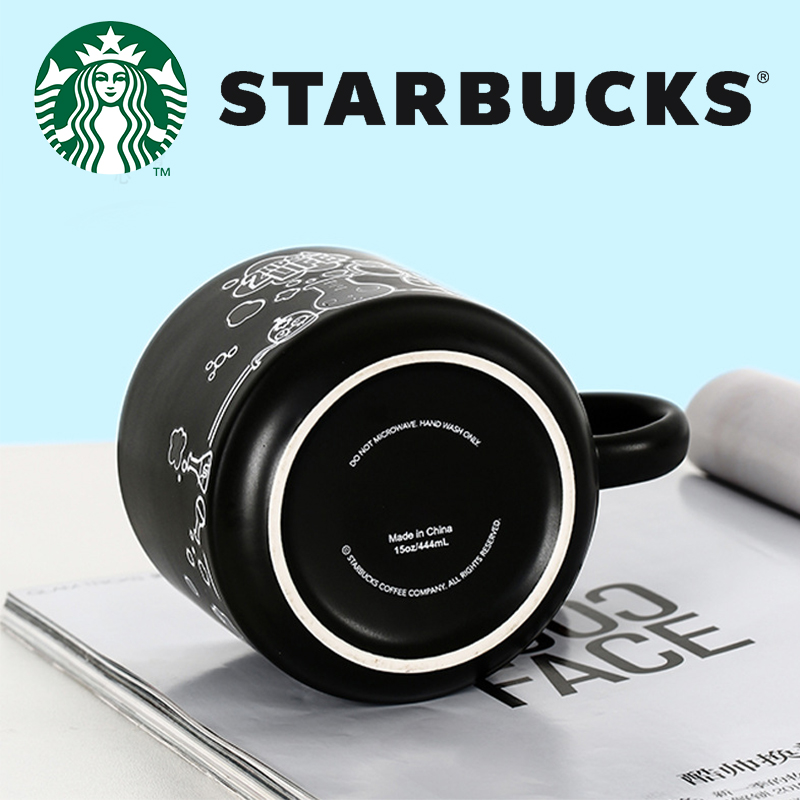 Original 100% STARBUCKS Mug Cangkir Pengganti Warna Air Pemanas Cangkir Bear STARBUCKS Coffee Cup