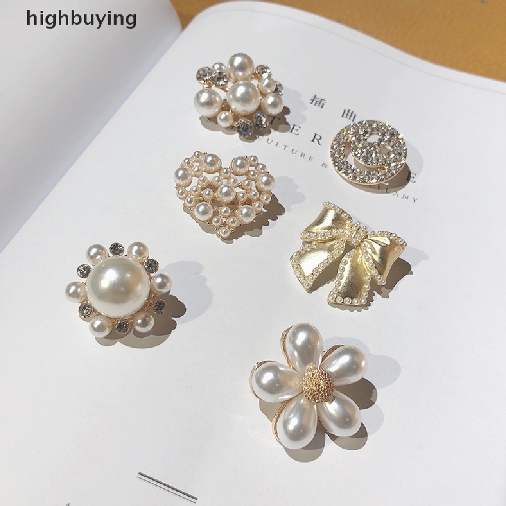 Hbid Bros Bahan Alloy Dengan Mutiara + Berlian Imitasi Untuk Wanita