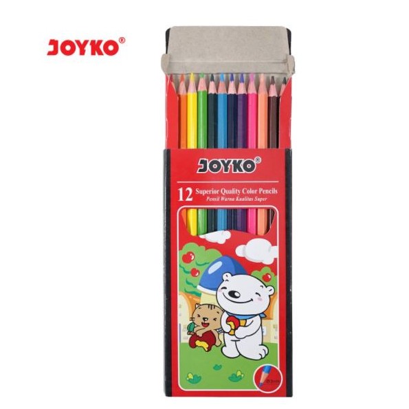 

( DAPAT 1 PAK ) Pensil Gambar Warna Joyko 12 Warna Color Panjang CP-12PB CP 12PB