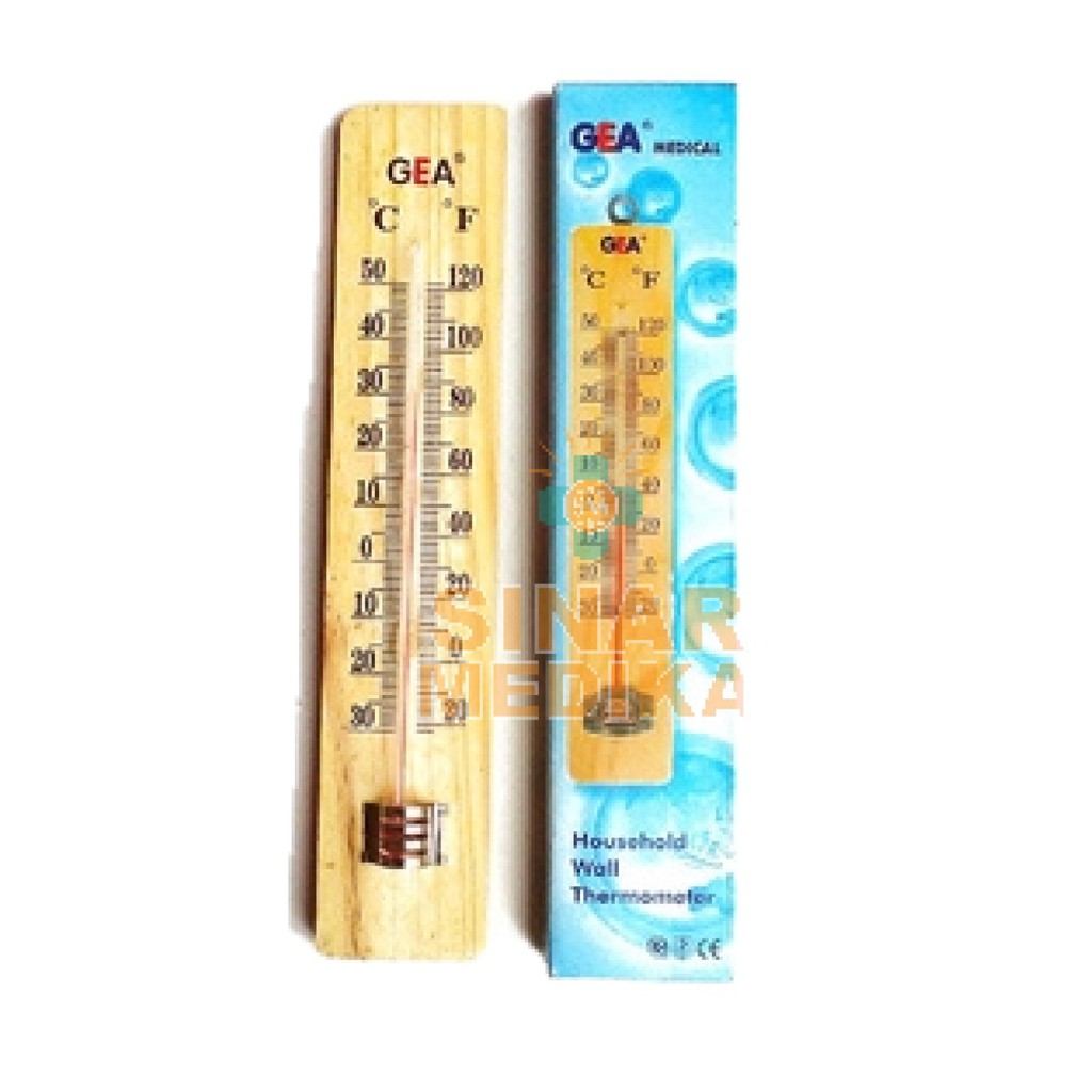 TERMOMETER KAYU . TERMOMETER UNTUK SUHU RUANGAN . ALAT PENGUKUR SUHU RUANGAN